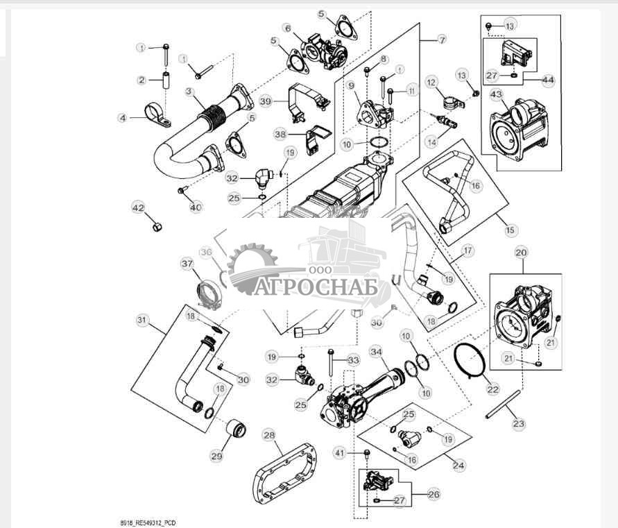 8918 Система рециркуляции выхлопных газов 